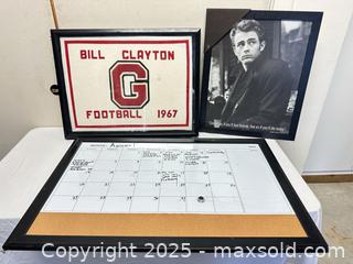 MaxSold Auction: Lot of 3 Black Framed Pieces (Includes Quartet Calendar) - Livermore (California, USA) SELLER MANAGED Estate Sale Online Auction - Hansen Road