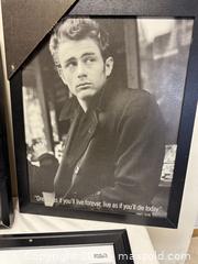 MaxSold Auction: Lot of 3 Black Framed Pieces (Includes Quartet Calendar) - Livermore (California, USA) SELLER MANAGED Estate Sale Online Auction - Hansen Road