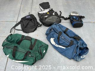 MaxSold Auction: Lot of 5 Mixed Duffels, Backpacks & Soft Cooler - Livermore (California, USA) SELLER MANAGED Estate Sale Online Auction - Hansen Road
