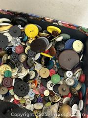 MaxSold Auction: Lot of Several Hundred Mixed Sewing Buttons & Notions - Livermore (California, USA) SELLER MANAGED Estate Sale Online Auction - Hansen Road