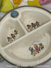 MaxSold Auction: Lot of Vintage Baby Toys & Items: Plush Dolls, Plate, Rattle, Jacks - Livermore (California, USA) SELLER MANAGED Estate Sale Online Auction - Hansen Road