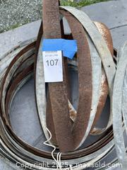 MaxSold Auction: Metal bands / hoop straps lot — Steel & Galvanized, 10–15 pcs - Livermore (California, USA) SELLER MANAGED Estate Sale Online Auction - Hansen Road