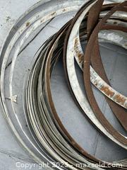 MaxSold Auction: Metal bands / hoop straps lot — Steel & Galvanized, 10–15 pcs - Livermore (California, USA) SELLER MANAGED Estate Sale Online Auction - Hansen Road
