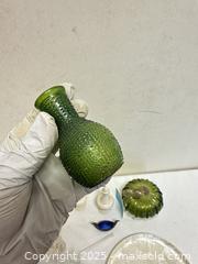 MaxSold Auction: Mixed Decor: Glass & Capiz Pumpkin Décor, lenox kitchenware, trinkets - 11 Pieces total - Livermore (California, USA) SELLER MANAGED Estate Sale Online Auction - Hansen Road