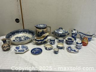 MaxSold Auction: Mixed Lot Blue & White Transferware Ceramics (Approx. 16–20 pcs) - Livermore (California, USA) SELLER MANAGED Estate Sale Online Auction - Hansen Road
