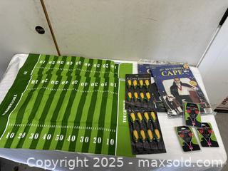 MaxSold Auction: Mixed Lot: Sports BBQ Decor + Costumes  - Livermore (California, USA) SELLER MANAGED Estate Sale Online Auction - Hansen Road