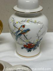 MaxSold Auction: Mixed Porcelain/Ceramic Decorative Set, 5 Pieces (Kinkade, Franciscan, Jam) - Livermore (California, USA) SELLER MANAGED Estate Sale Online Auction - Hansen Road