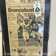 MaxSold Auction: Mixed Sports Memorabilia Lot — Giants, Warriors, Panthers, Ducks, Raiders - Livermore (California, USA) SELLER MANAGED Estate Sale Online Auction - Hansen Road