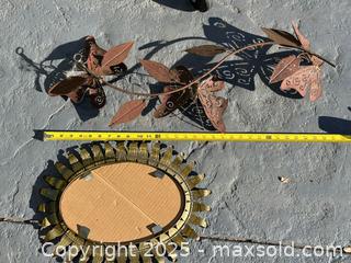 MaxSold Auction: Porch / Patio Decor: Butterfly Vine, Mirror Frame and Bird Hook Set - Livermore (California, USA) SELLER MANAGED Estate Sale Online Auction - Hansen Road