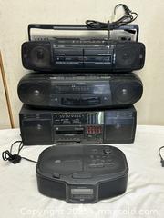 MaxSold Auction: Radio Boombox Lot  - Livermore (California, USA) SELLER MANAGED Estate Sale Online Auction - Hansen Road