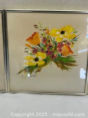 MaxSold Auction: Set of 3 Framed Floral Paintings by D. Spangler - Livermore (California, USA) SELLER MANAGED Estate Sale Online Auction - Hansen Road