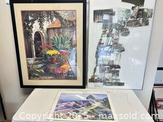 MaxSold Auction: Set of 3 Prints, 2 Framed and 1 Loose in Sleeve - Haynes Original, Karen Nevis - Livermore (California, USA) SELLER MANAGED Estate Sale Online Auction - Hansen Road