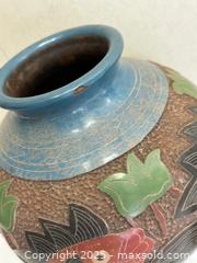 MaxSold Auction: Set of 4 Hand-Decorated Folk Pottery Pieces - Livermore (California, USA) SELLER MANAGED Estate Sale Online Auction - Hansen Road