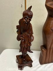 MaxSold Auction: Set of 4 Mid-Century Wooden Cat & Oriental Sculptures, 18–24 in - Livermore (California, USA) SELLER MANAGED Estate Sale Online Auction - Hansen Road