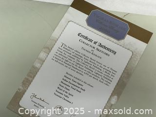 MaxSold Auction: Thomas Kinkade limited print + COA; Spanish edition book (Alicia en el país de las maravillas); Lionel Electric Trains sign - Livermore (California, USA) SELLER MANAGED Estate Sale Online Auction - Hansen Road