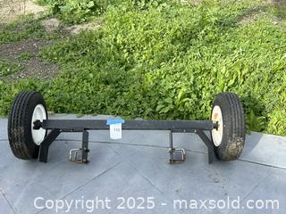 MaxSold Auction: Trailer Axle Assembly with Wheels (Tow/Dolly Axle) - Livermore (California, USA) SELLER MANAGED Estate Sale Online Auction - Hansen Road