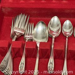 MaxSold Auction: Wallace "Luxor Plate" Flatware in Fitted Wooden Case - Livermore (California, USA) SELLER MANAGED Estate Sale Online Auction - Hansen Road