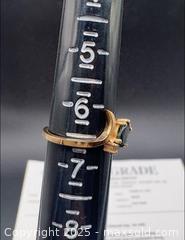 MaxSold Auction: 10k yellow gold & sapphire ring with certificate  - Markham (Ontario, Canada) SELLER MANAGED Downsizing Online Auction - Loring Crescent