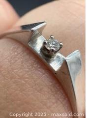 MaxSold Auction: 14k white gold solitaire diamond ring - Markham (Ontario, Canada) SELLER MANAGED Downsizing Online Auction - Loring Crescent