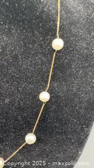 MaxSold Auction: 14k Yellow Gold pearl necklace & bracelet set weighs 12.7gr - Markham (Ontario, Canada) SELLER MANAGED Downsizing Online Auction - Loring Crescent
