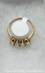 MaxSold Auction: 14k Yellow Gold pearl ring  - Markham (Ontario, Canada) SELLER MANAGED Downsizing Online Auction - Loring Crescent