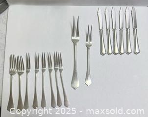 MaxSold Auction: Antique sterling silver forks and knives  - Markham (Ontario, Canada) SELLER MANAGED Downsizing Online Auction - Loring Crescent