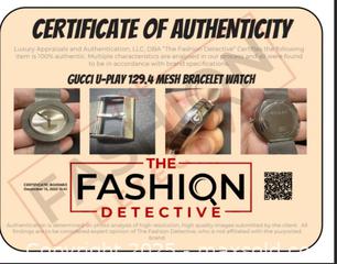 MaxSold Auction: Authenticated Gucci U-Play 129.4 mesh bracelet watch  - Markham (Ontario, Canada) SELLER MANAGED Downsizing Online Auction - Loring Crescent