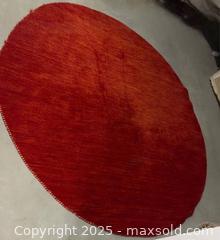MaxSold Auction: Hand knotted wool round rug  - Markham (Ontario, Canada) SELLER MANAGED Downsizing Online Auction - Loring Crescent