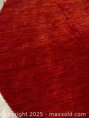 MaxSold Auction: Hand knotted wool round rug  - Markham (Ontario, Canada) SELLER MANAGED Downsizing Online Auction - Loring Crescent