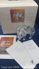 MaxSold Auction: Swarovski Crystal SCS 1993 Annual Edition Elephant with box & papers - Markham (Ontario, Canada) SELLER MANAGED Downsizing Online Auction - Loring Crescent