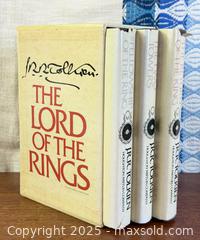 MaxSold Auction: The Lord of the Rings Box Set by J.R.R. Tolkien - 1978 Second Edition - Hardcover Books with Fold Out Maps in, Original Slipcase & Dust Jackets - Hamilton (Ontario, Canada) SELLER MANAGED Estate Sale Online Auction - Gertrude Street