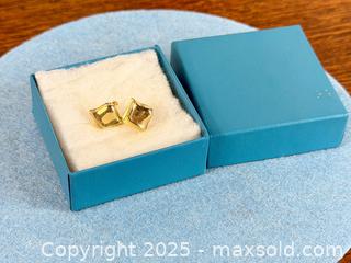 MaxSold Auction: Vintage 10k Gold 'Cushion Shaped' Earrings - Hamilton (Ontario, Canada) SELLER MANAGED Estate Sale Online Auction - Gertrude Street