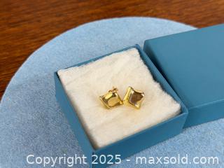 MaxSold Auction: Vintage 10k Gold 'Cushion Shaped' Earrings - Hamilton (Ontario, Canada) SELLER MANAGED Estate Sale Online Auction - Gertrude Street