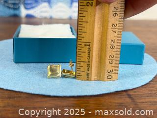 MaxSold Auction: Vintage 10k Gold 'Cushion Shaped' Earrings - Hamilton (Ontario, Canada) SELLER MANAGED Estate Sale Online Auction - Gertrude Street