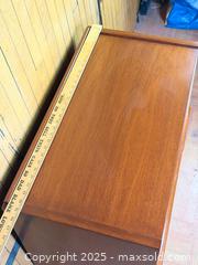 MaxSold Auction: Vintage 1960s MCM Walnut 3-Drawer Dresser  - Hamilton (Ontario, Canada) SELLER MANAGED Estate Sale Online Auction - Gertrude Street