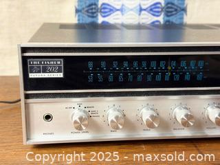 MaxSold Auction: Vintage The Fisher 202 Futura AM/FM Stereo Receiver - Hamilton (Ontario, Canada) SELLER MANAGED Estate Sale Online Auction - Gertrude Street