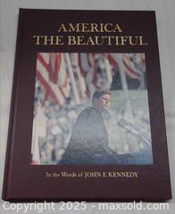 MaxSold Auction: America The Beautiful book — John F. Kennedy; Editors of Country Beautiful (1964)  - Toronto (Ontario, Canada) PARTNER MANAGED Reseller Online Auction - Queen Street West