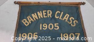 MaxSold Auction: Fringed School/Class Banner by Dominion Regalia Co., Toronto, c.1905-07 - Toronto (Ontario, Canada) PARTNER MANAGED Reseller Online Auction - Queen Street West