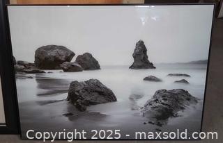 MaxSold Auction: Lot of 2 Black & White Seascape Framed Photographic Prints - Toronto (Ontario, Canada) PARTNER MANAGED Reseller Online Auction - Queen Street West