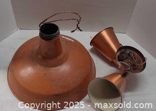 MaxSold Auction: Metal Pendant Shade with Double-Head Wall Sconce Shades (Lot) - Toronto (Ontario, Canada) PARTNER MANAGED Reseller Online Auction - Queen Street West