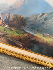 MaxSold Auction: Big antique 1876 signed oil painting  - San Jose (California, USA) SELLER MANAGED Estate Sale Online Auction -  Bennett Way