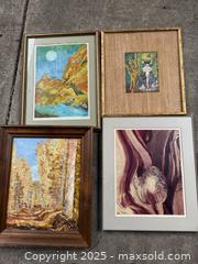 MaxSold Auction: Framed artwork paintings  - San Jose (California, USA) SELLER MANAGED Estate Sale Online Auction -  Bennett Way