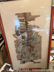 MaxSold Auction: Huge framed antique Asian art work - San Jose (California, USA) SELLER MANAGED Estate Sale Online Auction -  Bennett Way