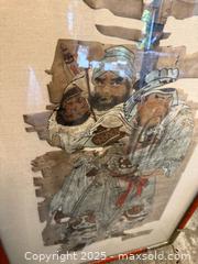 MaxSold Auction: Huge framed antique Asian art work - San Jose (California, USA) SELLER MANAGED Estate Sale Online Auction -  Bennett Way