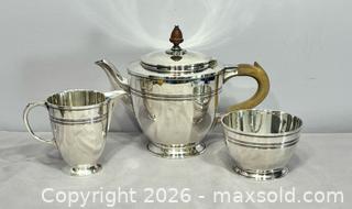 MaxSold Auction: Rare Vintage 1930s Art Deco Roberts & Belk England Romney Plate 3pc Tea Set - Newmarket (Ontario, Canada) SELLER MANAGED Reseller Online Auction - Lundys Lane