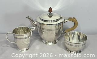 MaxSold Auction: Rare Vintage 1930s Art Deco Roberts & Belk England Romney Plate 3pc Tea Set - Newmarket (Ontario, Canada) SELLER MANAGED Reseller Online Auction - Lundys Lane