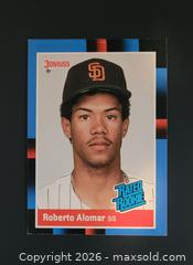 MaxSold Auction: ROBBIE ALOMAR ROOKIE CARD - Newmarket (Ontario, Canada) SELLER MANAGED Reseller Online Auction - Lundys Lane