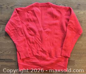 MaxSold Auction: Vintage 1980s Yves Saint Laurent Men’s Lambswool Cardigan Sweater Red S/M  - Newmarket (Ontario, Canada) SELLER MANAGED Reseller Online Auction - Lundys Lane