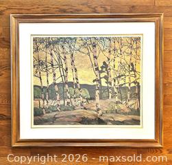 MaxSold Auction: Vintage AJ Cason Group of Seven Fine Art Lithograph Framed with COA - Newmarket (Ontario, Canada) SELLER MANAGED Reseller Online Auction - Lundys Lane
