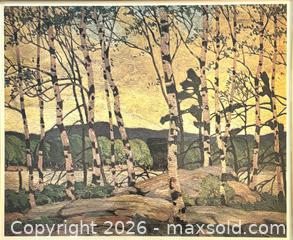 MaxSold Auction: Vintage AJ Cason Group of Seven Fine Art Lithograph Framed with COA - Newmarket (Ontario, Canada) SELLER MANAGED Reseller Online Auction - Lundys Lane